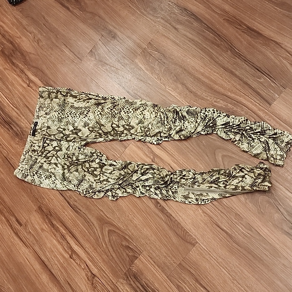 Snakeskin Print Leggings